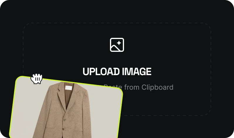 Upload Your Photos: Start with your character photo and the outfit image. Upload your best photo and a clear image of your desired outfit (PNG, JPG accepted).