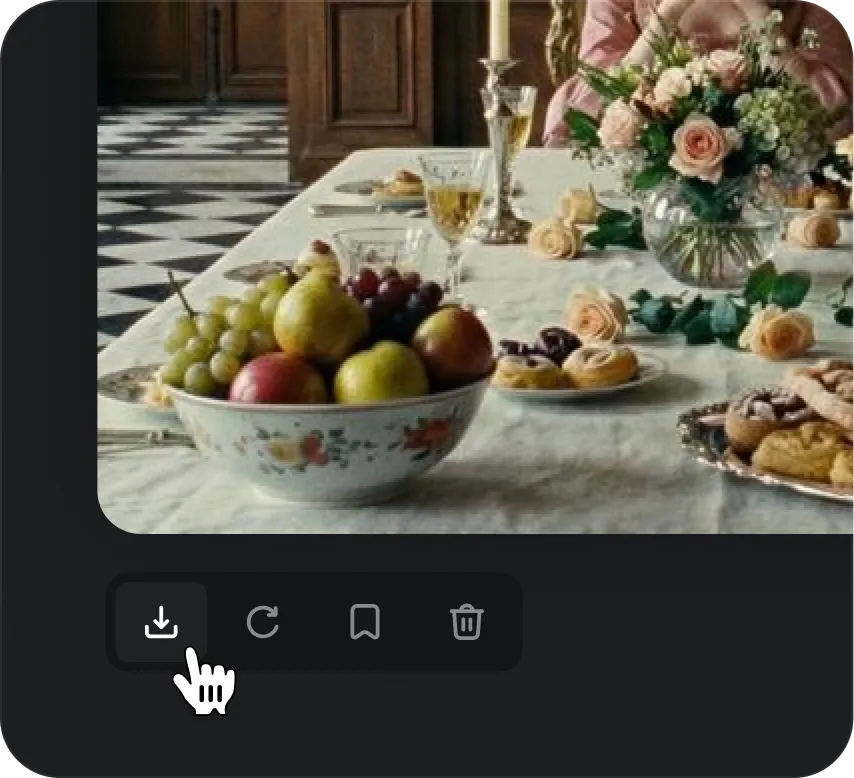 Generate edited image: Click "Generate" button and receive your image with performed edits